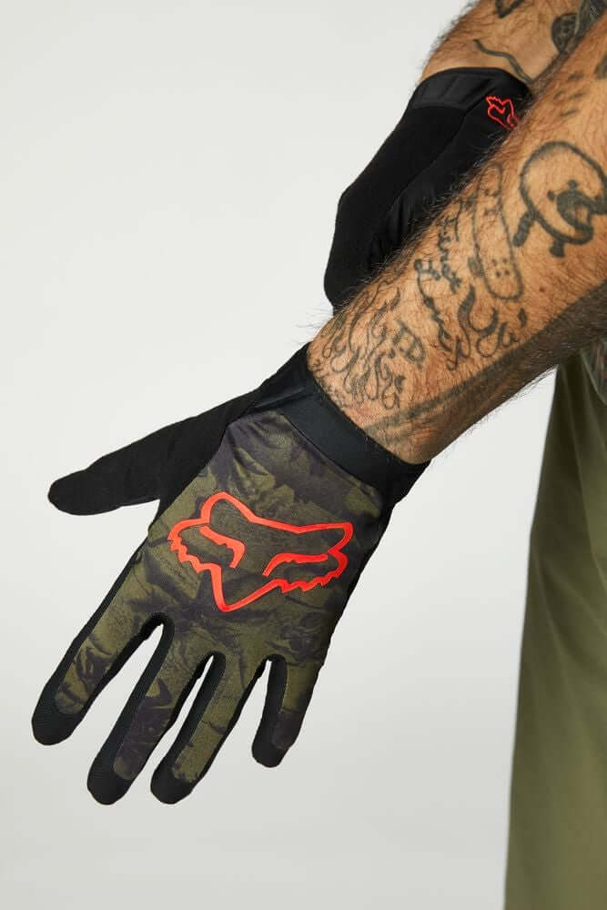 Fox Flexair Ascent Glove Olive Green (2021) Bike Gloves