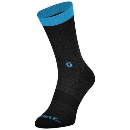 Scott Trail Crew Sock Dark Grey Blue S - Scott Bike Socks