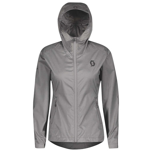 Scott Women's Trail MTN Hooded Windbreaker Grey Melange M Jackets & Vests