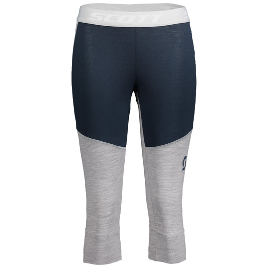 Scott Women's Defined Merino Pant Dark Blue Light Grey Melange M Base Layer Pants