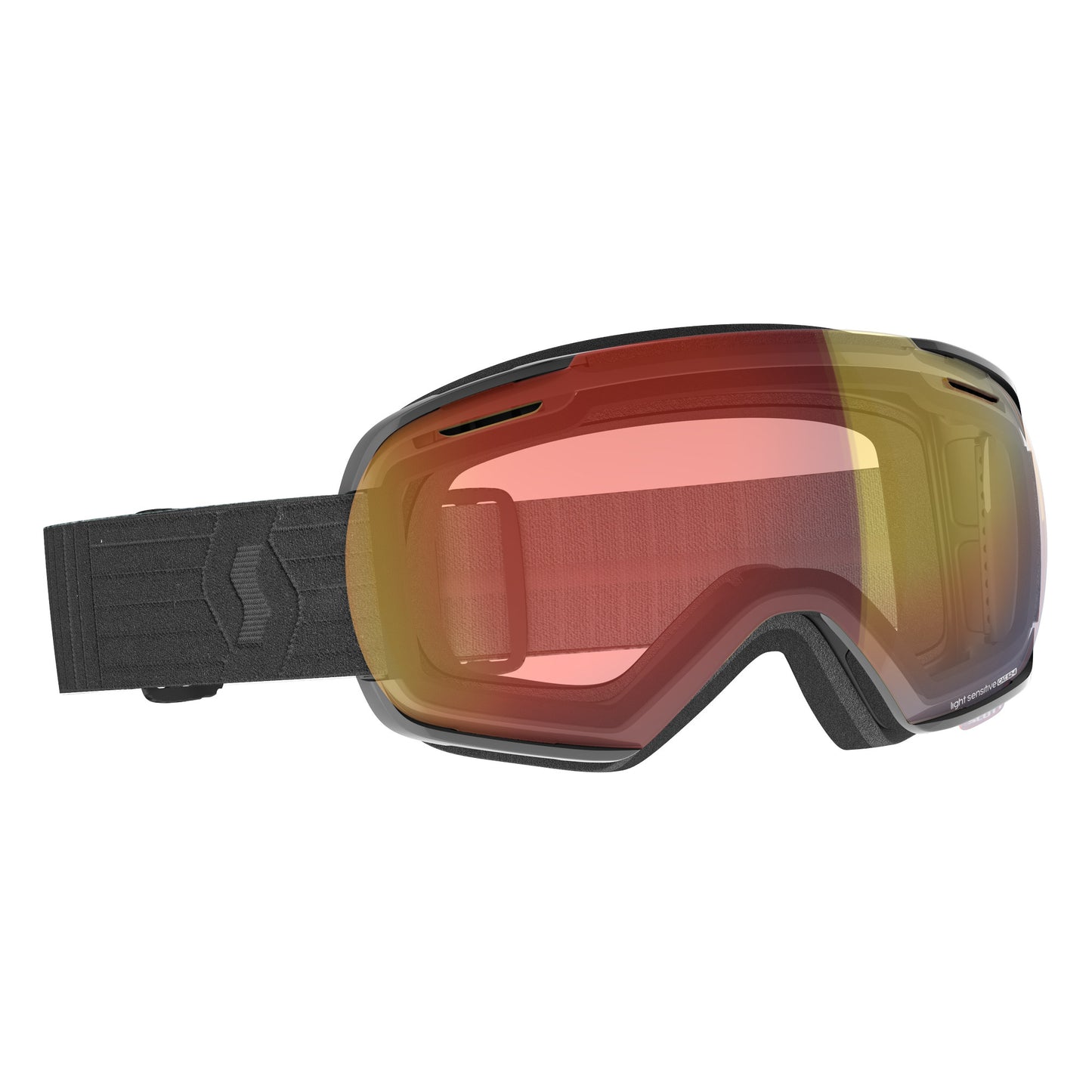 Scott Linx LS Goggle Black / Light Sensitive Red Chrome Snow Goggles