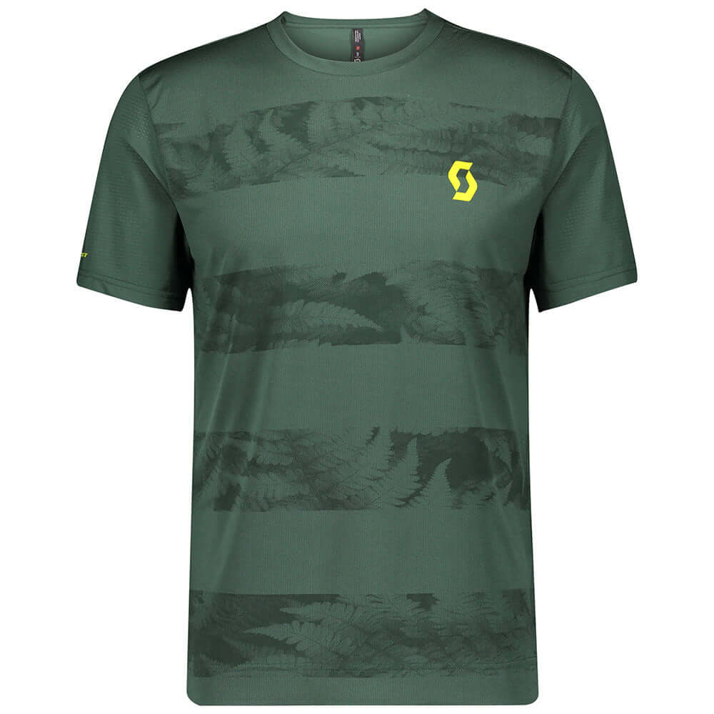 Scott Men's Trail Flow s/sl Shirt Smoked Green Bike Jerseys