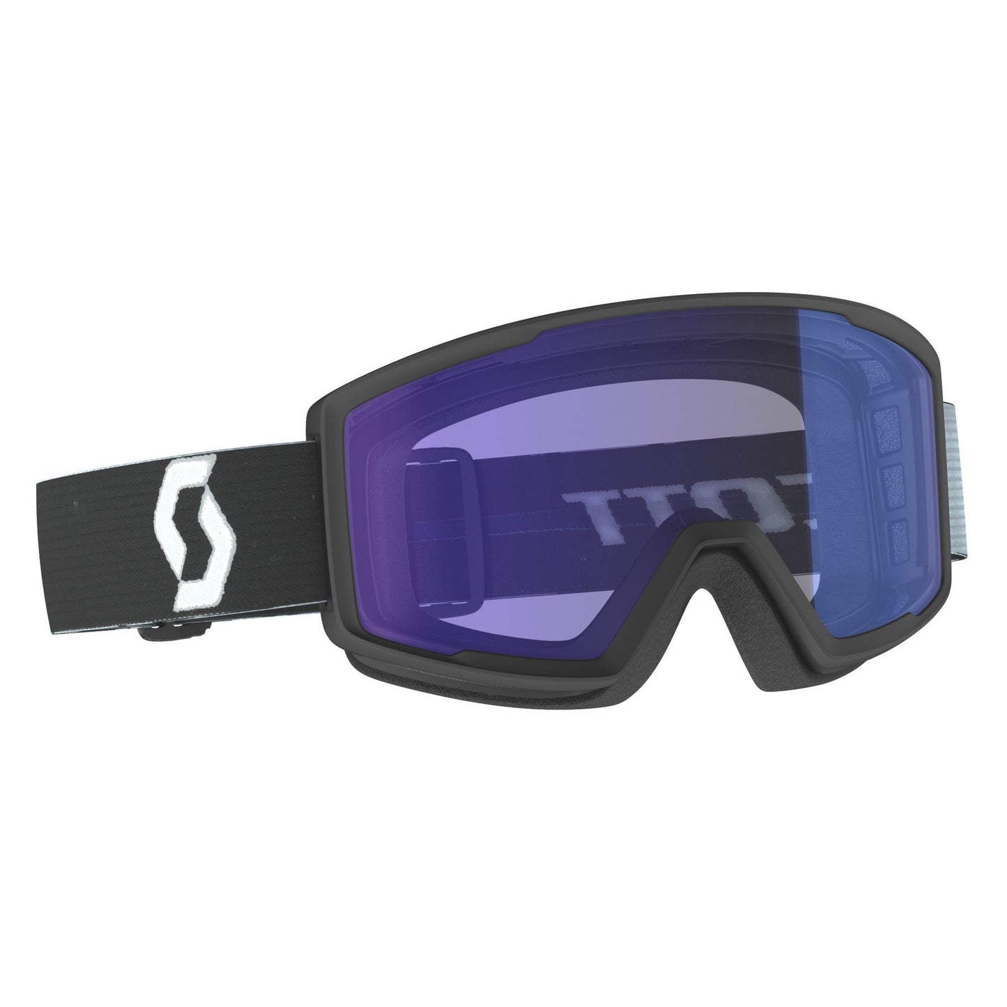 Scott Factor Pro Snow Goggle Team White Black Illuminator Blue Chrome Snow Goggles