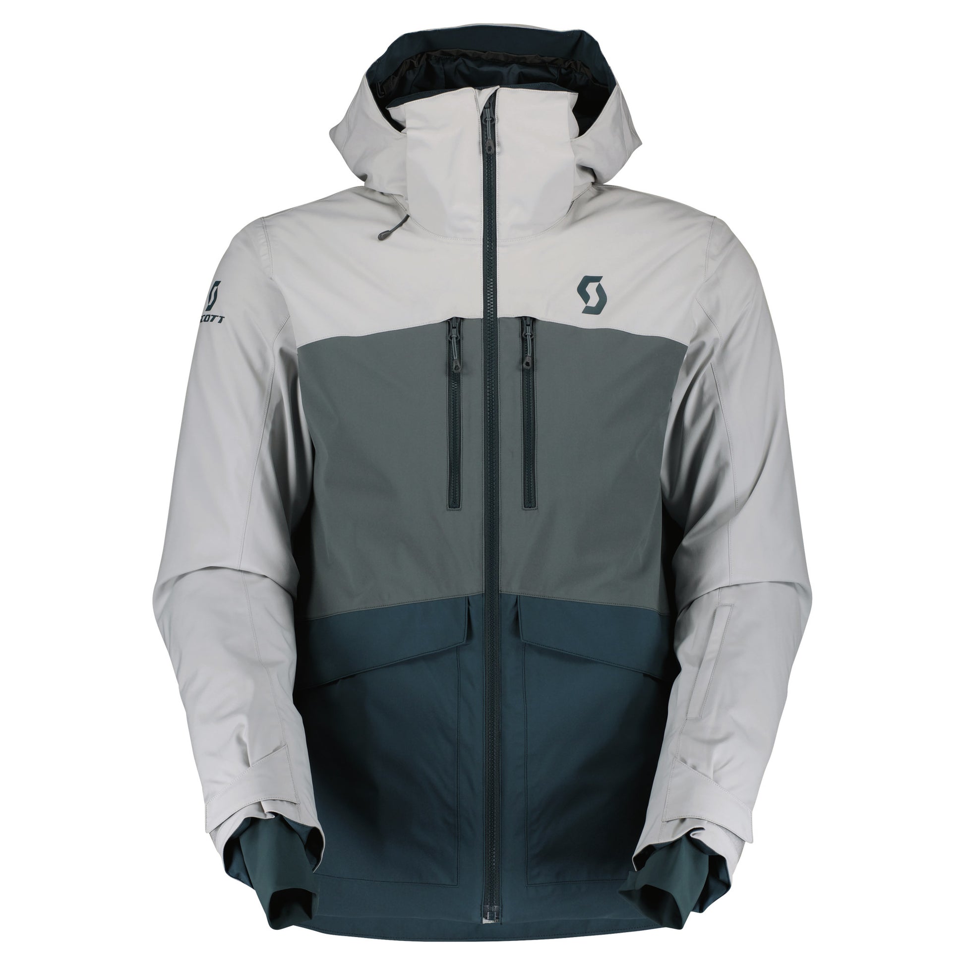 Scott Men's Ultimate Dryo Jacket Light Grey Grey Green XXL Snow Jackets