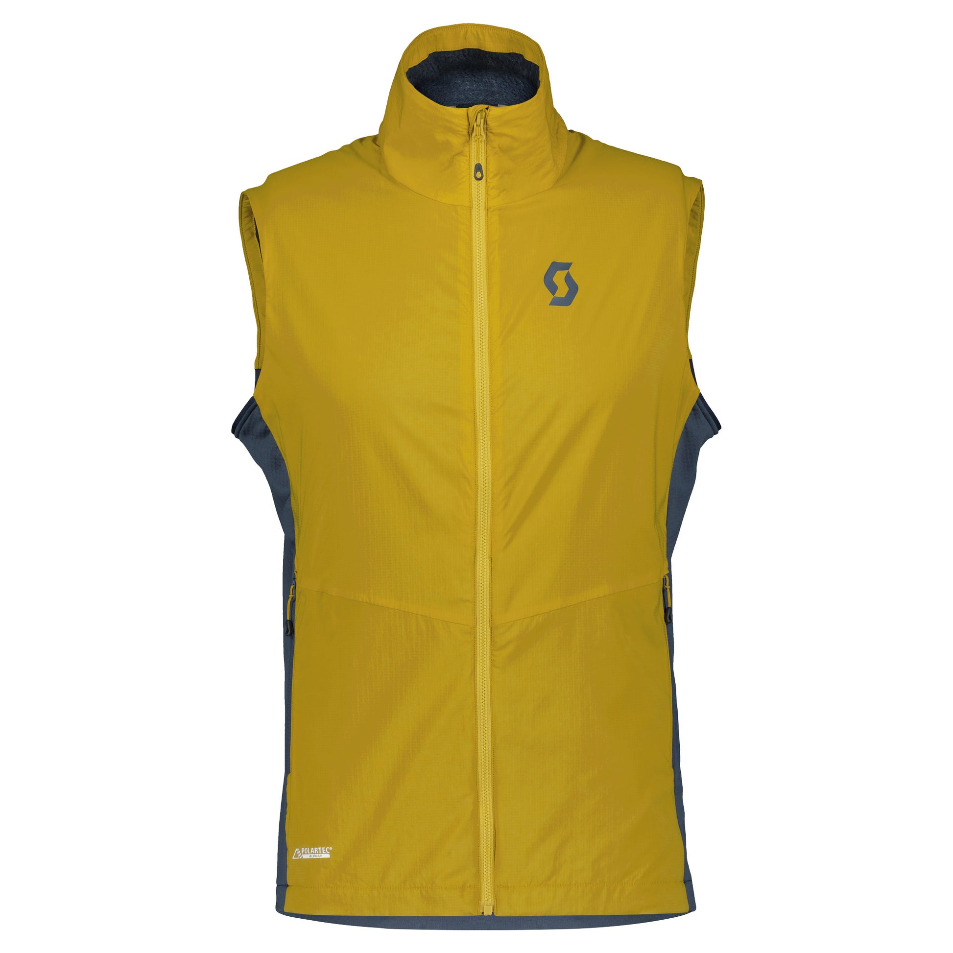 Scott Men's Explorair Alpha Vest Mellow Yellow Metal Blue S Insulators & Fleece