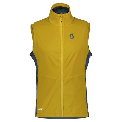 Scott Men's Explorair Alpha Vest Mellow Yellow Metal Blue S - Scott Insulators & Fleece