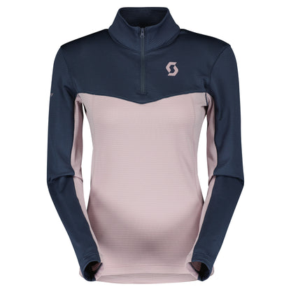 Scott Women's Defined Light Pullover Metal Blue Sweet Pink - Scott Insulators & Fleece