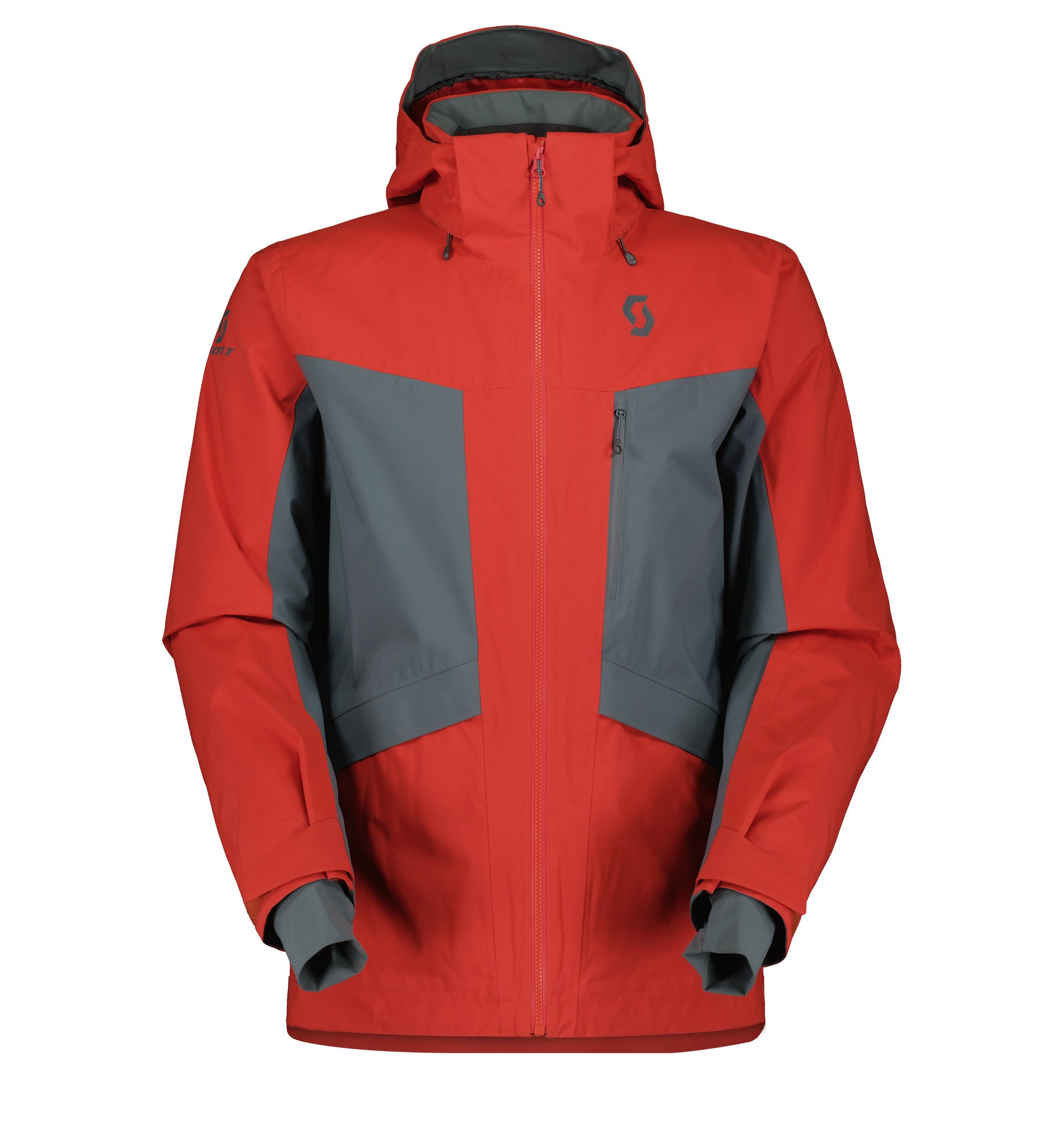 Scott Men's Ultimate DRX Jacket Magma Red Grey Green Snow Jackets