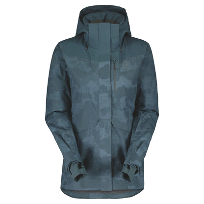 Scott Women's Ultimate Dryo Plus Jacket Aruba Green Print - Scott Snow Jackets