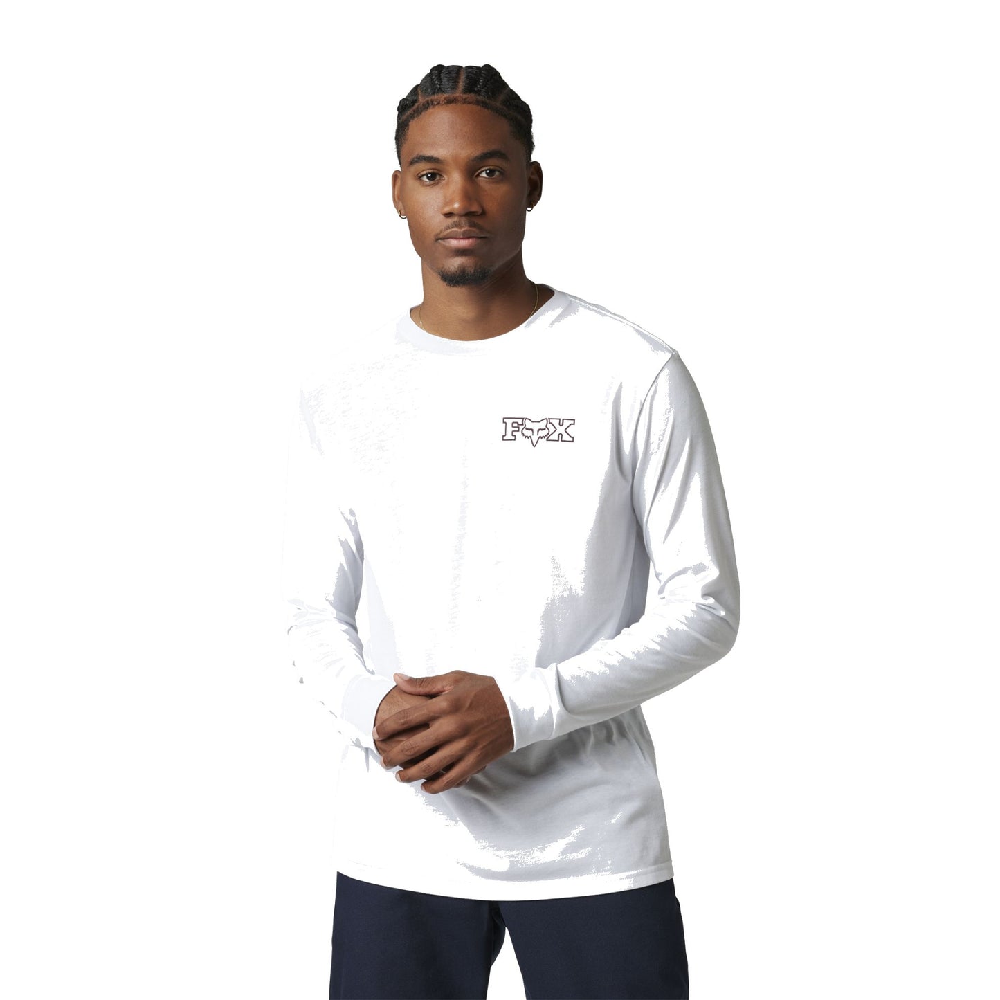 Fox Out and About LS Tech Tee Optic White L - Fox LS Shirts