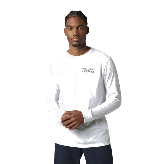 Fox Out and About LS Tech Tee Optic White S LS Shirts