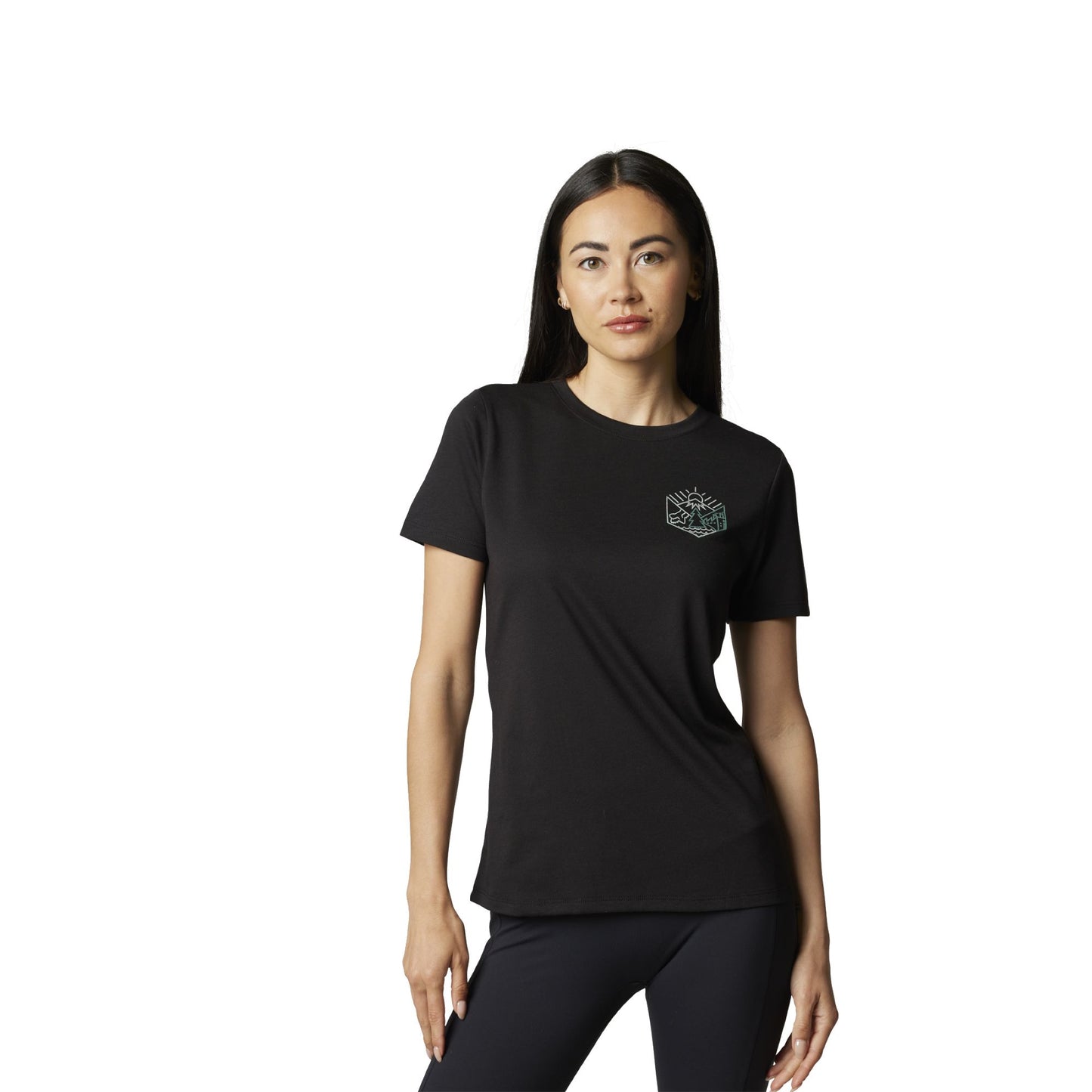 Fox Women's Caveaut SS Tech Tee Black S SS Shirts