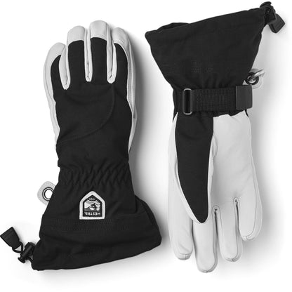 Hestra Women's Alpine Pro Heli Glove Black Off White 7 - Hestra Snow Gloves
