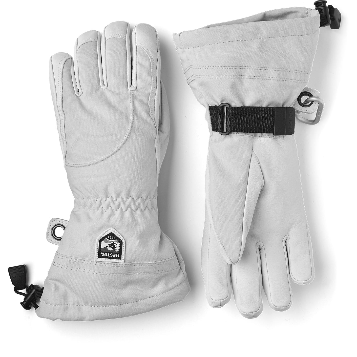 Hestra Women's Alpine Pro Heli Glove Misty Grey/Off White 6 Snow Gloves