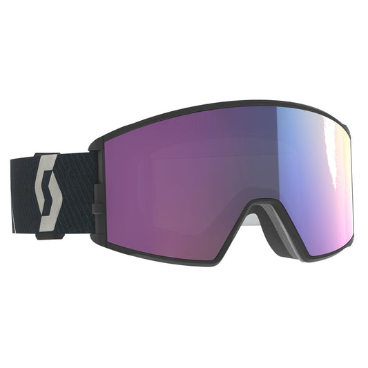 Scott React Snow Goggle Mountain Black / Enhancer Teal Chrome Snow Goggles