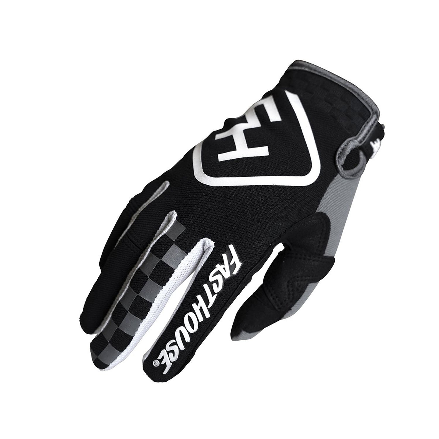 Fasthouse Youth Speed Style Glove Legacy - Black Gray YM Bike Gloves