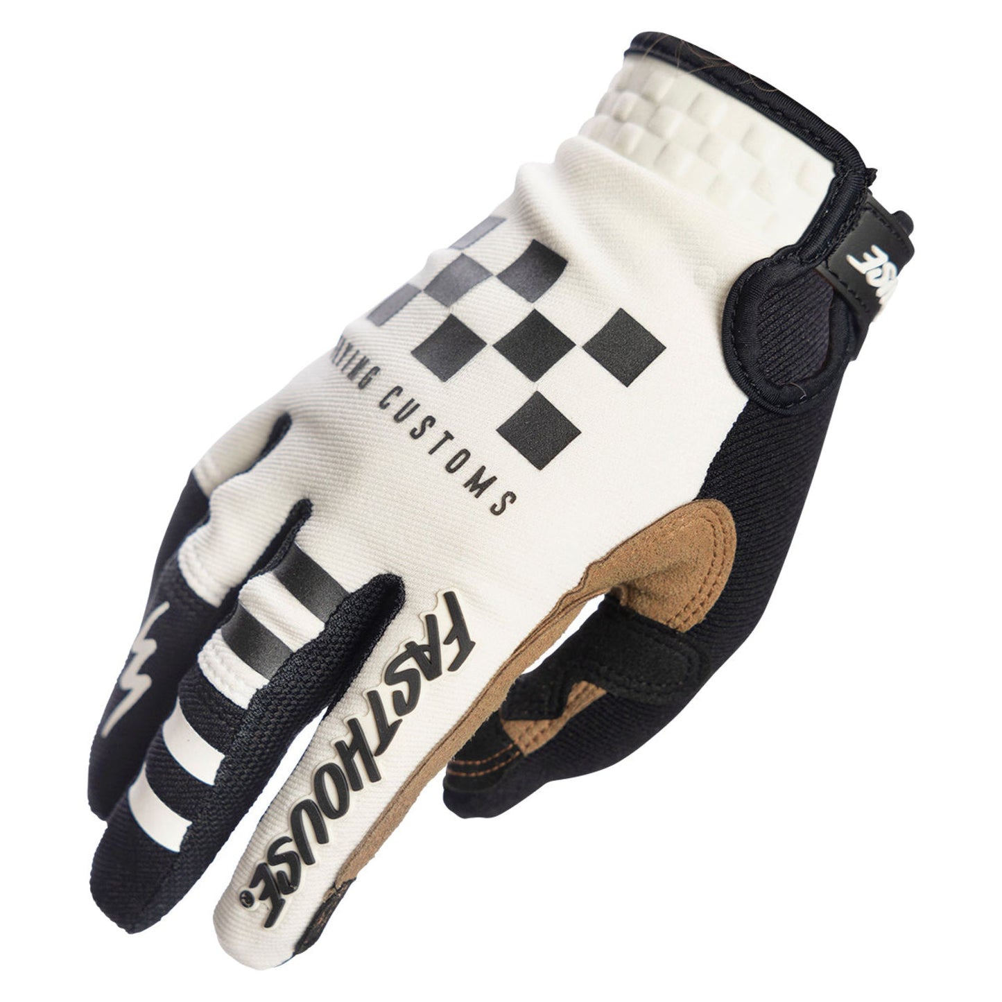 Fasthouse Speed Style Glove Hot Wheels - White/Black Bike Gloves