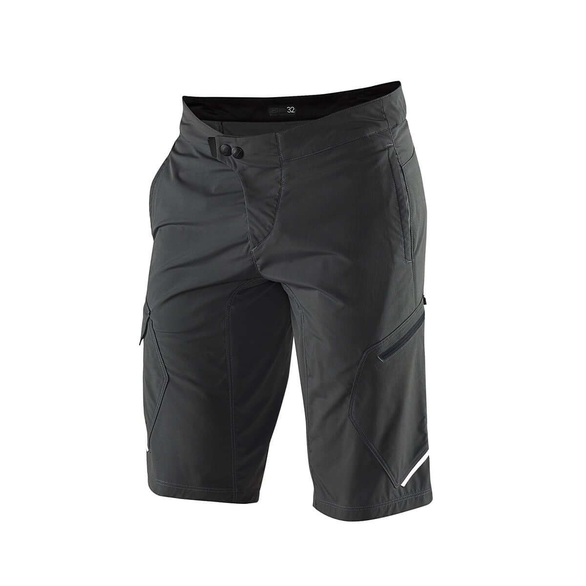 100% Men's Ridecamp Shorts Charcoal Bike Shorts