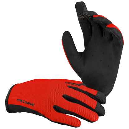 iXS Carve Gloves Fluo Red M - iXS Bike Gloves
