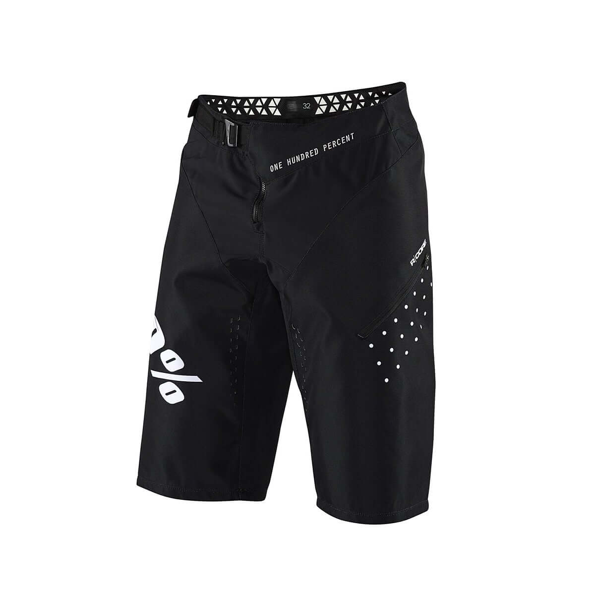 100% R-Core Youth DH Shorts Black Bike Shorts