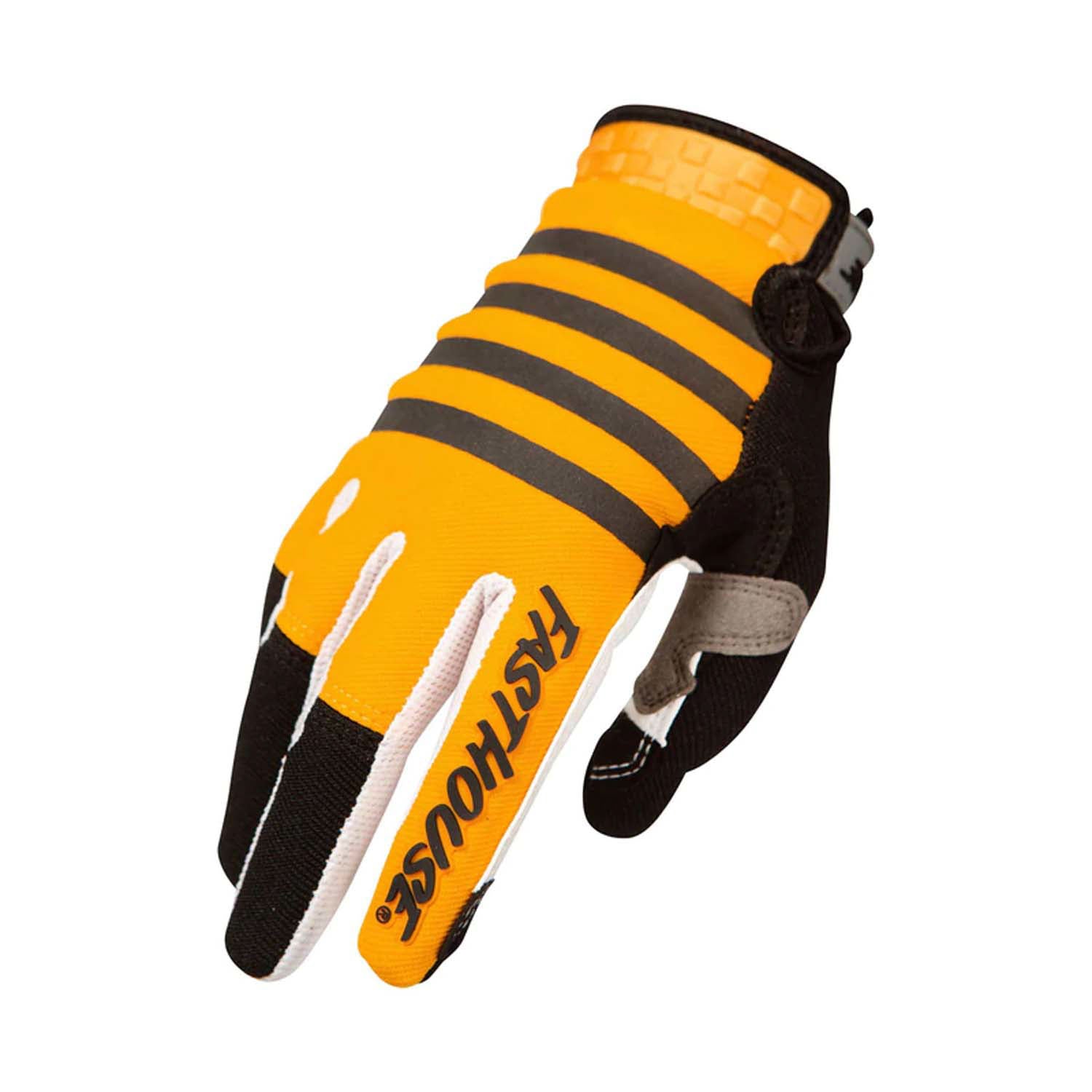 Fasthouse Speed Style Glove - Sale Striper - Yellow Black Bike Gloves