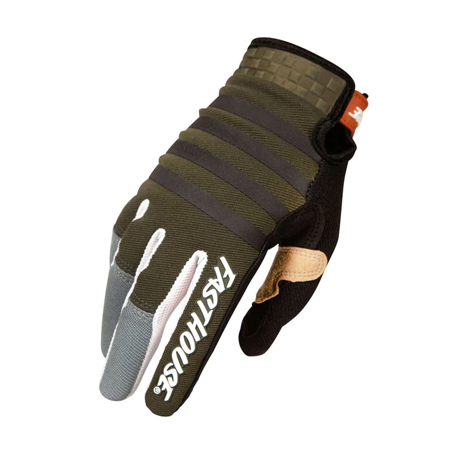 Fasthouse Speed Style Glove - Sale Striper - Olive Charcoal S Bike Gloves