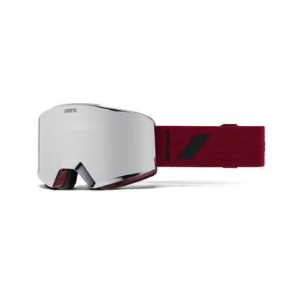 100 Percent NORG HiPER Snow Goggle Bison Mirror Silver Lens - 100 Percent Snow Goggles