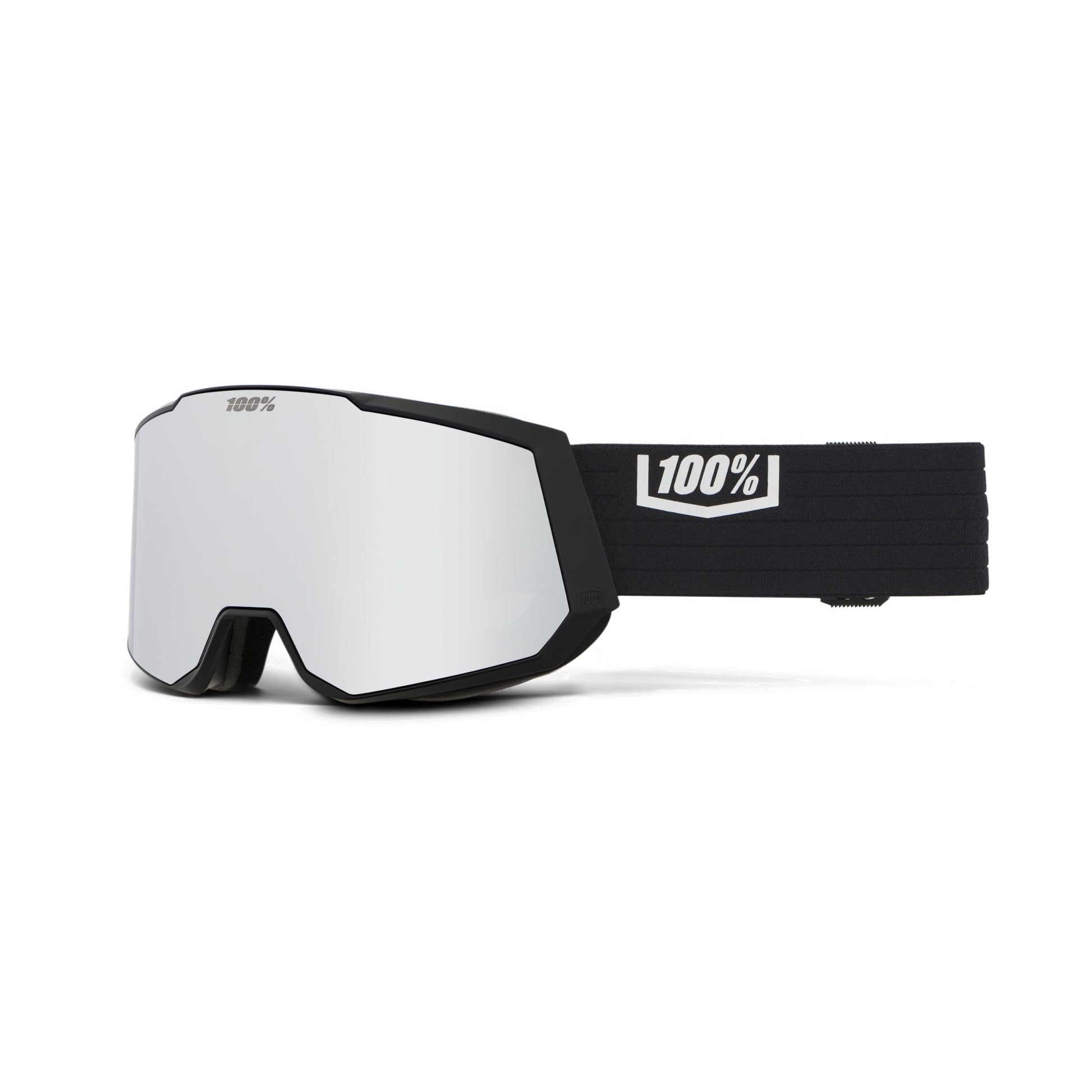 100 Percent Snowcraft XL HiPER Snow Goggle Black/Silver / Mirror Silver Snow Goggles