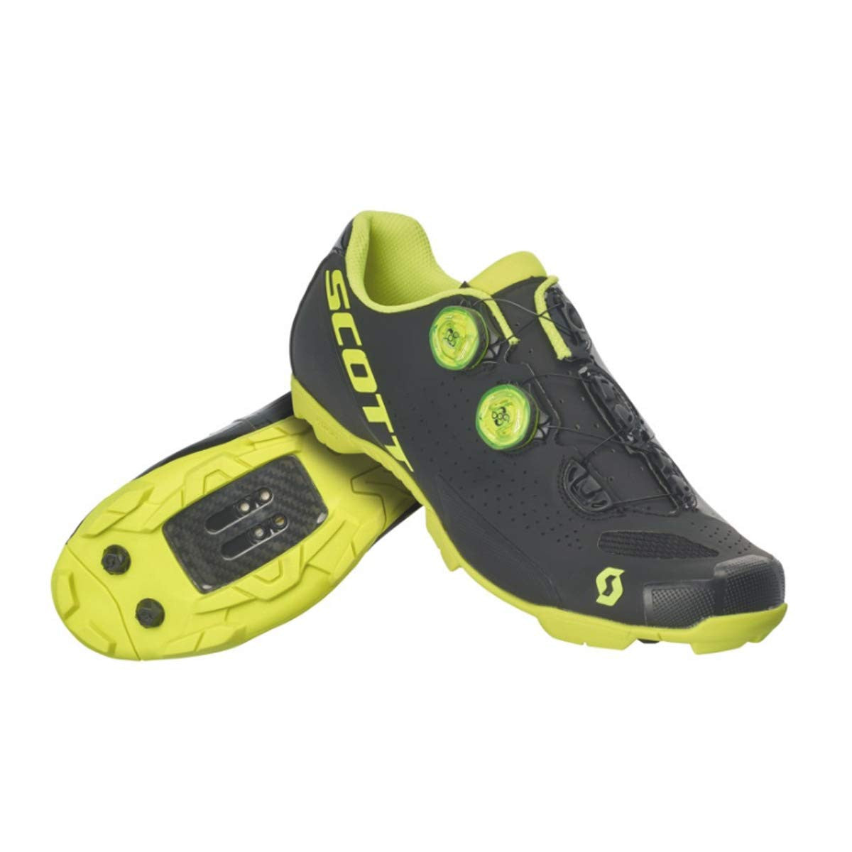 Scott MTB RC Shoe - OpenBox MATTE BLACK GLOSS NEON YELLOW 43.5 Bike Shoes