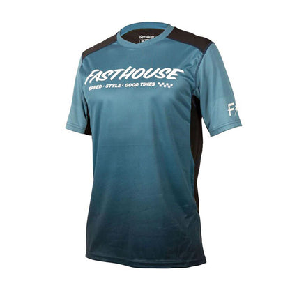 Fasthouse Men's Alloy Slade SS Jersey Blue Black - Fasthouse Bike Jerseys