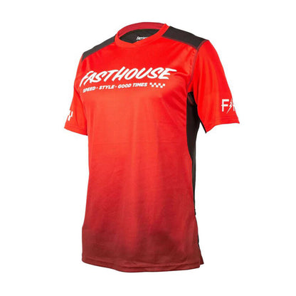 Fasthouse Men's Alloy Slade SS Jersey Red Black - Fasthouse Bike Jerseys