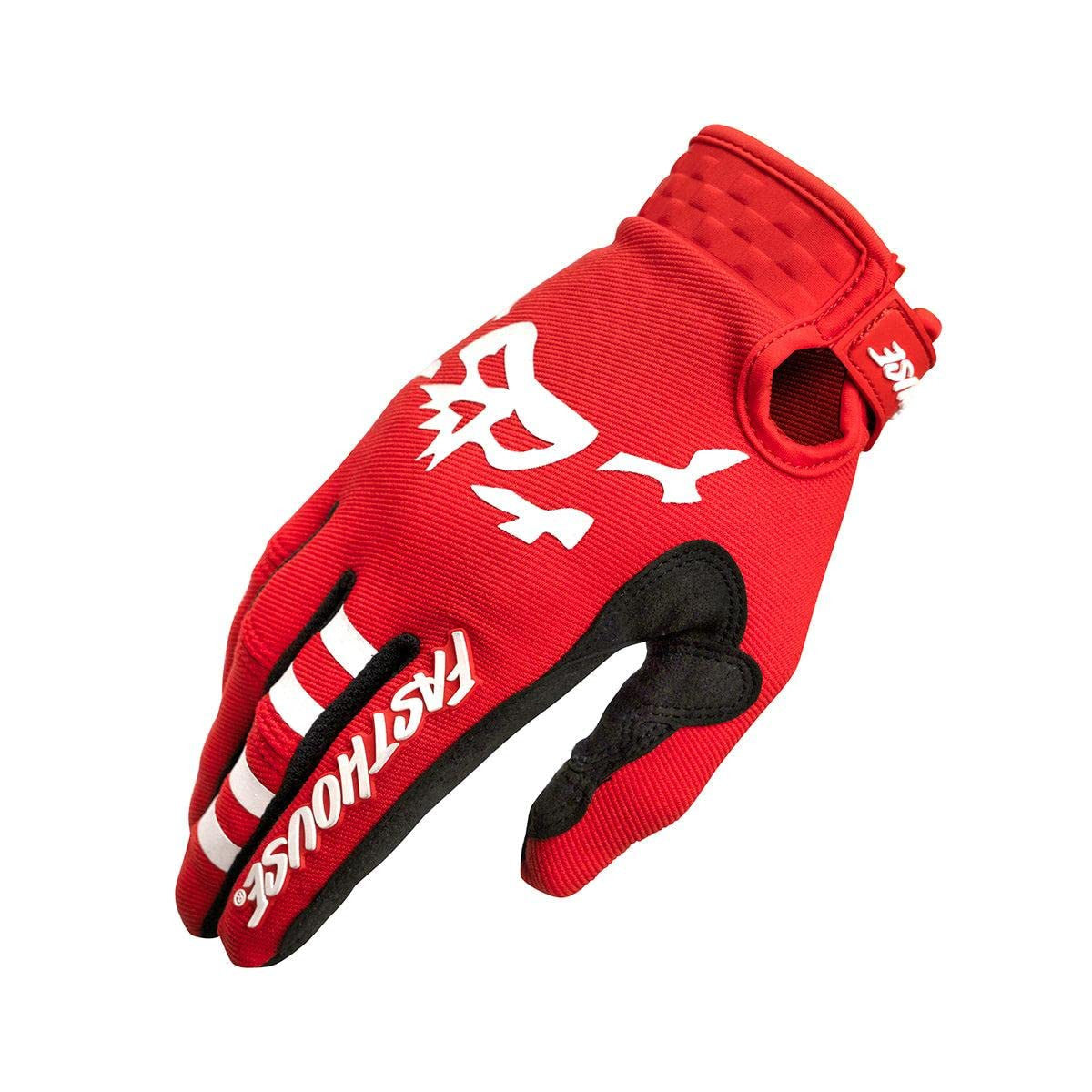 Fasthouse Youth Speed Style Glove Slammer - Red Bike Gloves