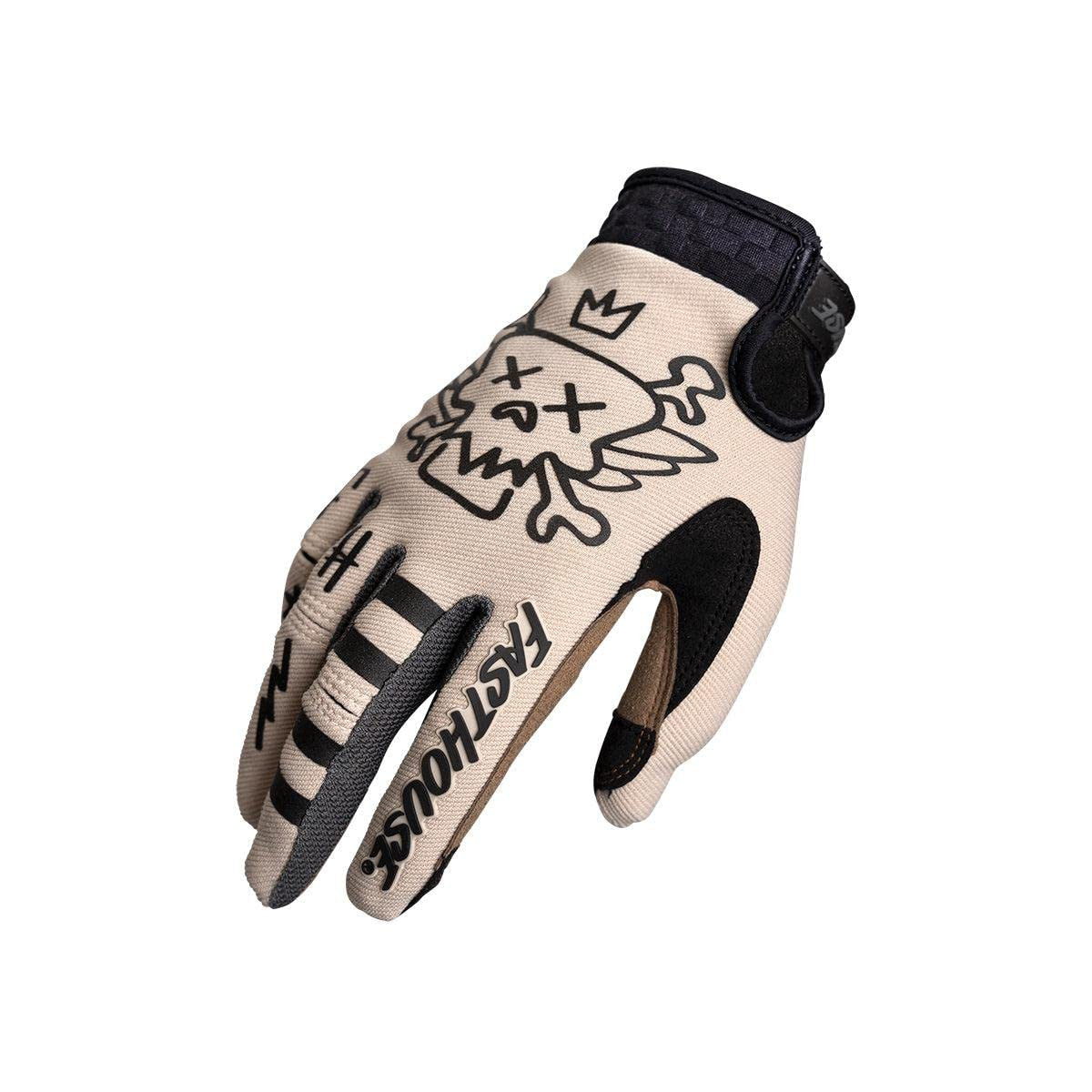 Fasthouse Youth Speed Style Glove Stomp - Cream Bike Gloves