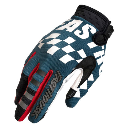 Fasthouse Speed Style Glove - Sale Velocity - Indigo - Fasthouse Bike Gloves