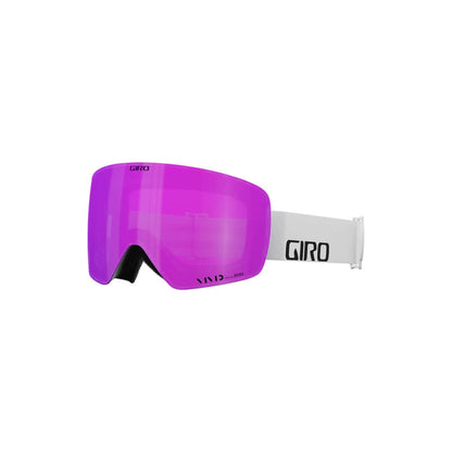 Giro Women's Contour RS Snow Goggles White Wordmark Vivid Pink - Giro Snow Snow Goggles