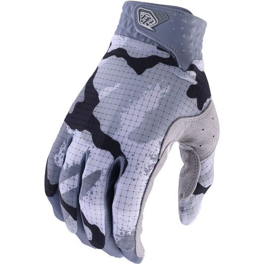 Troy Lee Designs Youth Air Glove Camo Gray White Bike Gloves