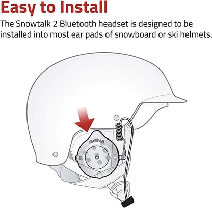 Sena Snowtalk 2 Universal Ski and Snowboard Helmet Headset and Intercom Default Title - Sena Headsets & Audio