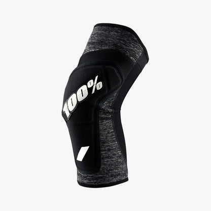 100% Ridecamp Knee Guards Grey Heather Black M - 100 Percent Protective Gear