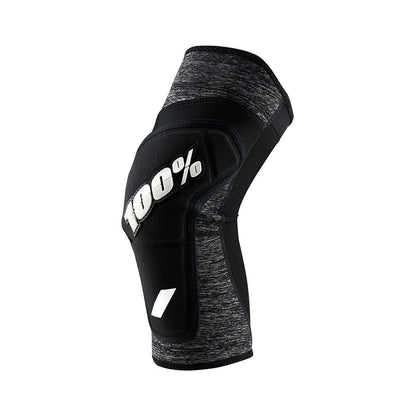 100% Ridecamp Knee Guards Grey Heather Black S - 100 Percent Protective Gear