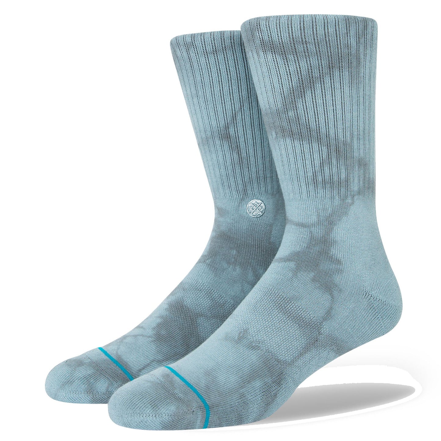 Stance Icon Dye Socks Blue Steel L - Stance Socks