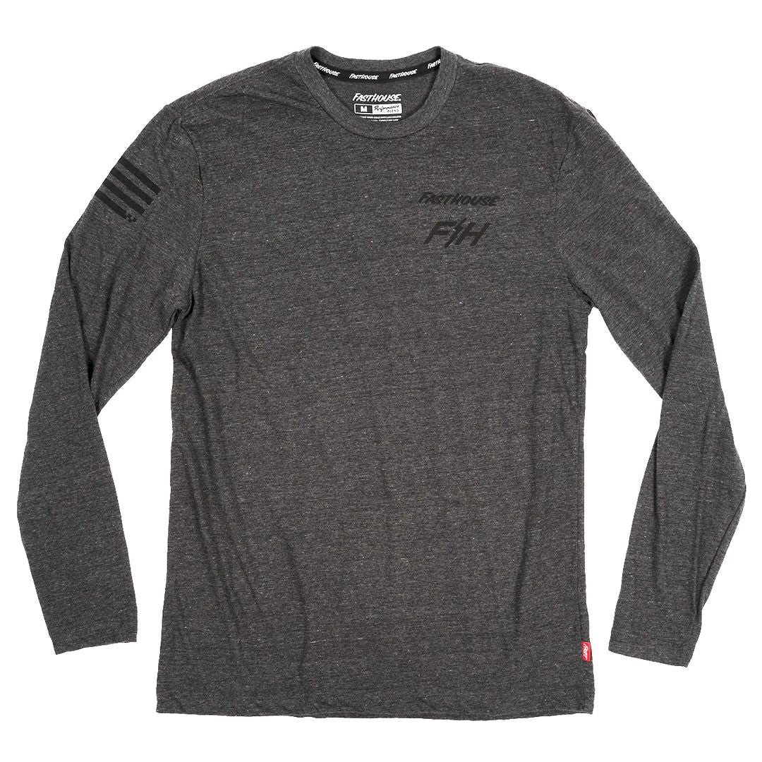 Fasthouse Blend LS Tech Tee Heather Gray - Fasthouse LS Shirts