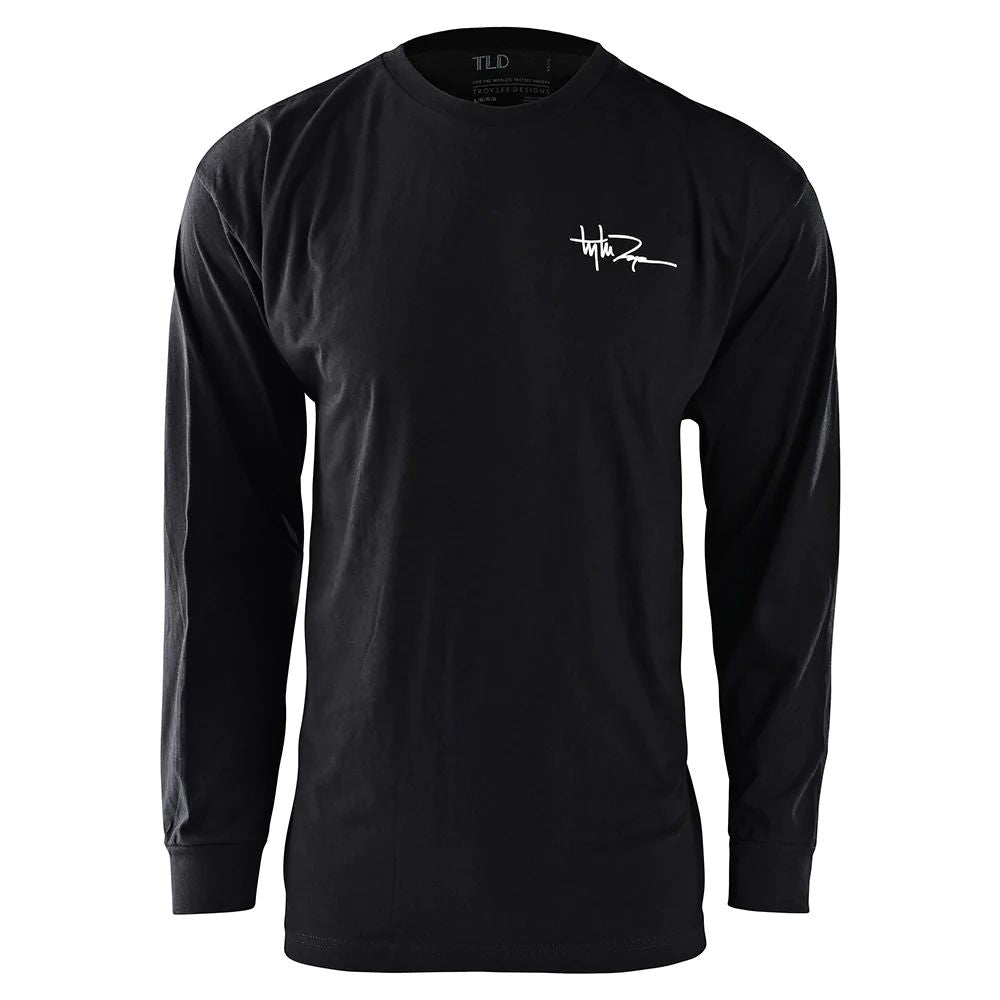 Troy Lee Designs No Artificial Colors Long Sleeve Tee Black - Fasthouse LS Shirts