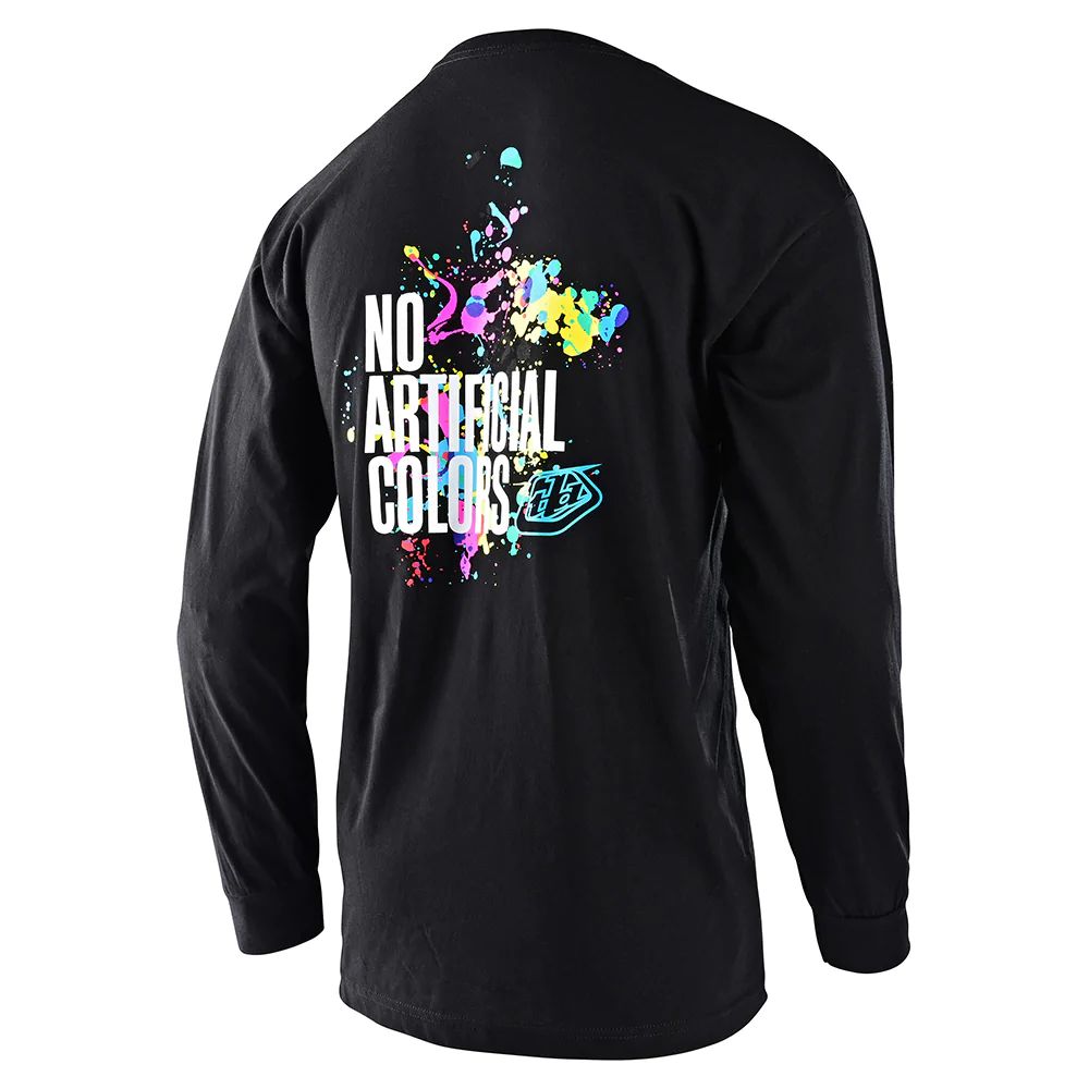 Troy Lee Designs No Artificial Colors Long Sleeve Tee Black - Fasthouse LS Shirts