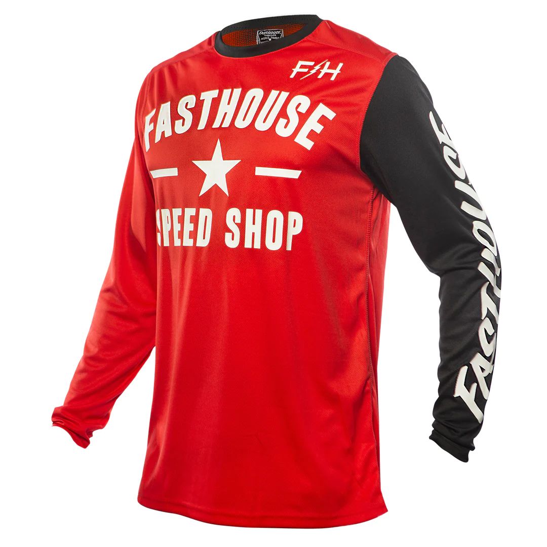 Fasthouse Carbon Jersey Red Bike Jerseys