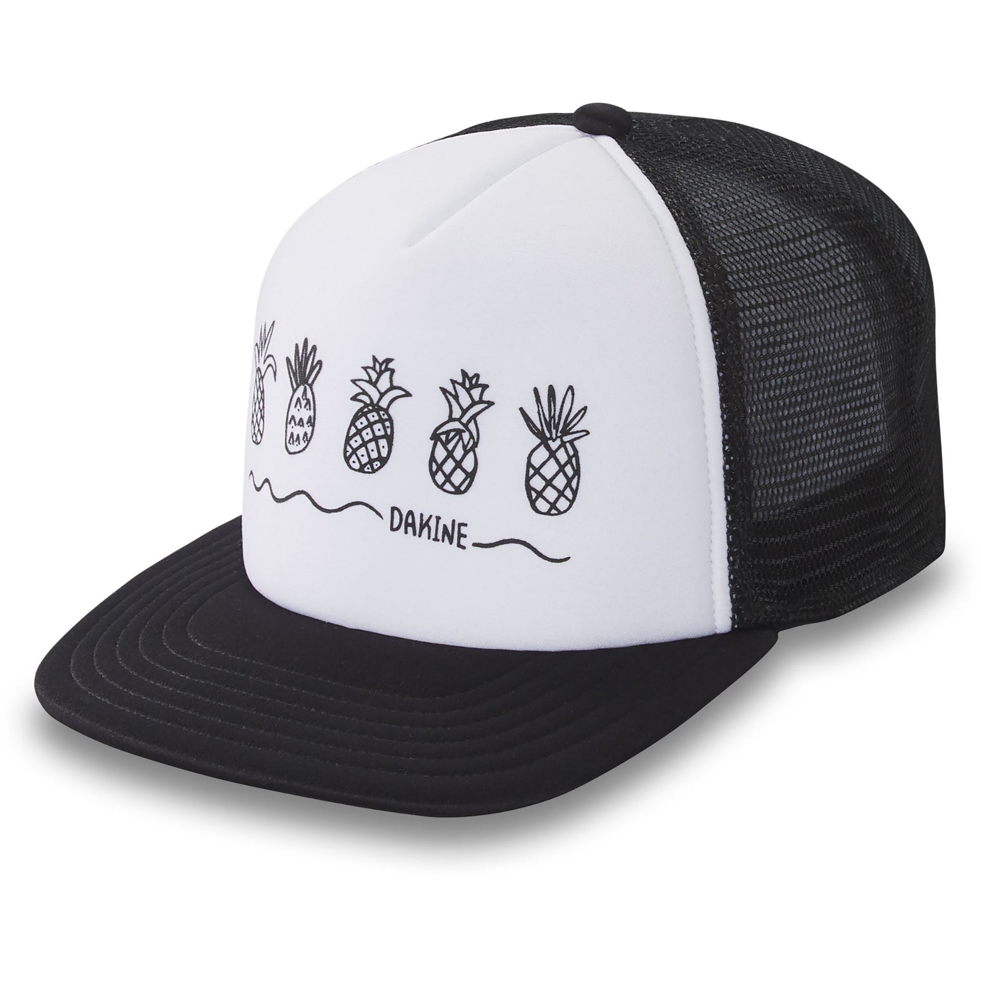 Dakine Pineapple Row Trucker Hat Black OS Hats
