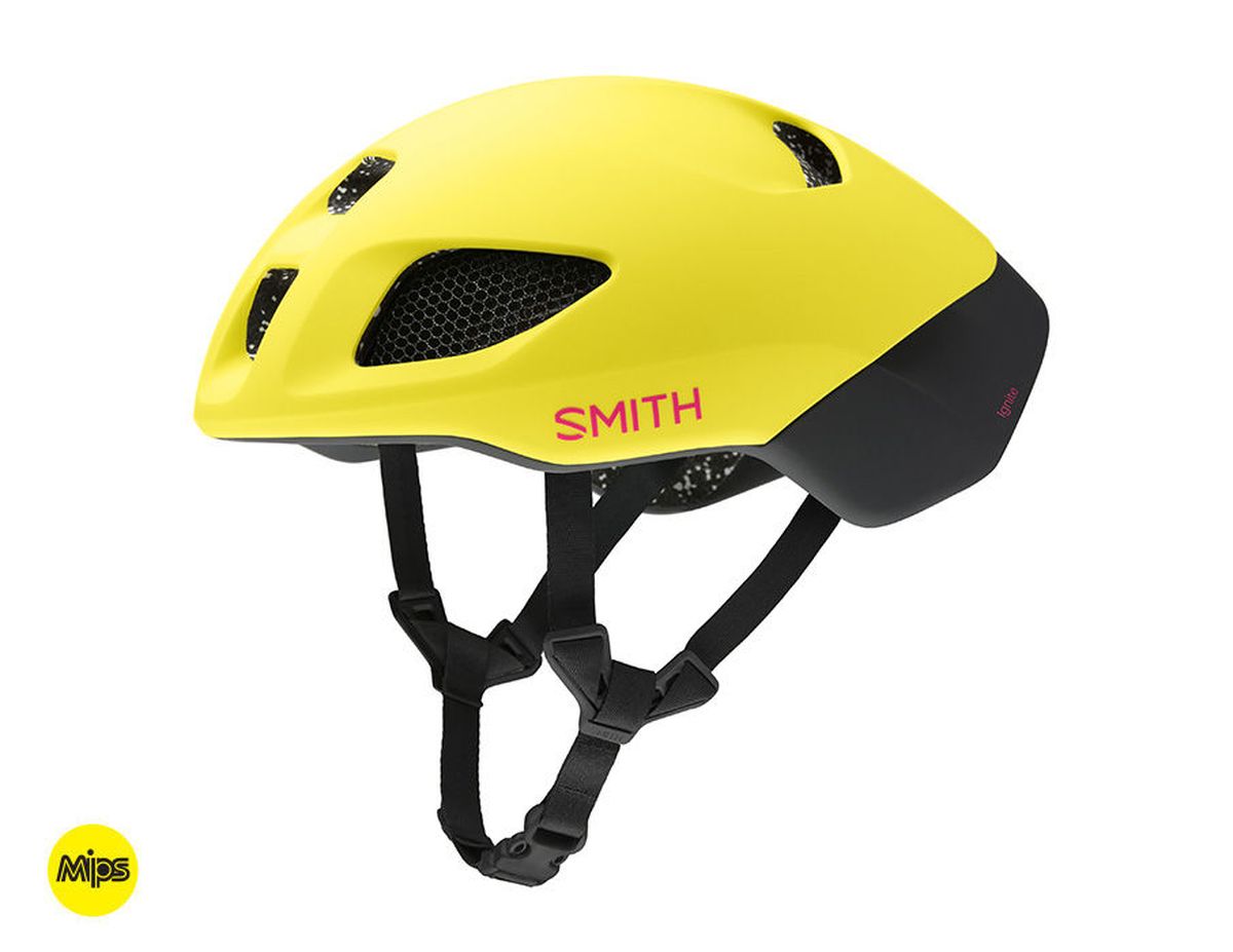 Smith Ignite MIPS Bike Helmet Matte Citron Peony - Mips M - Smith Bike Helmets