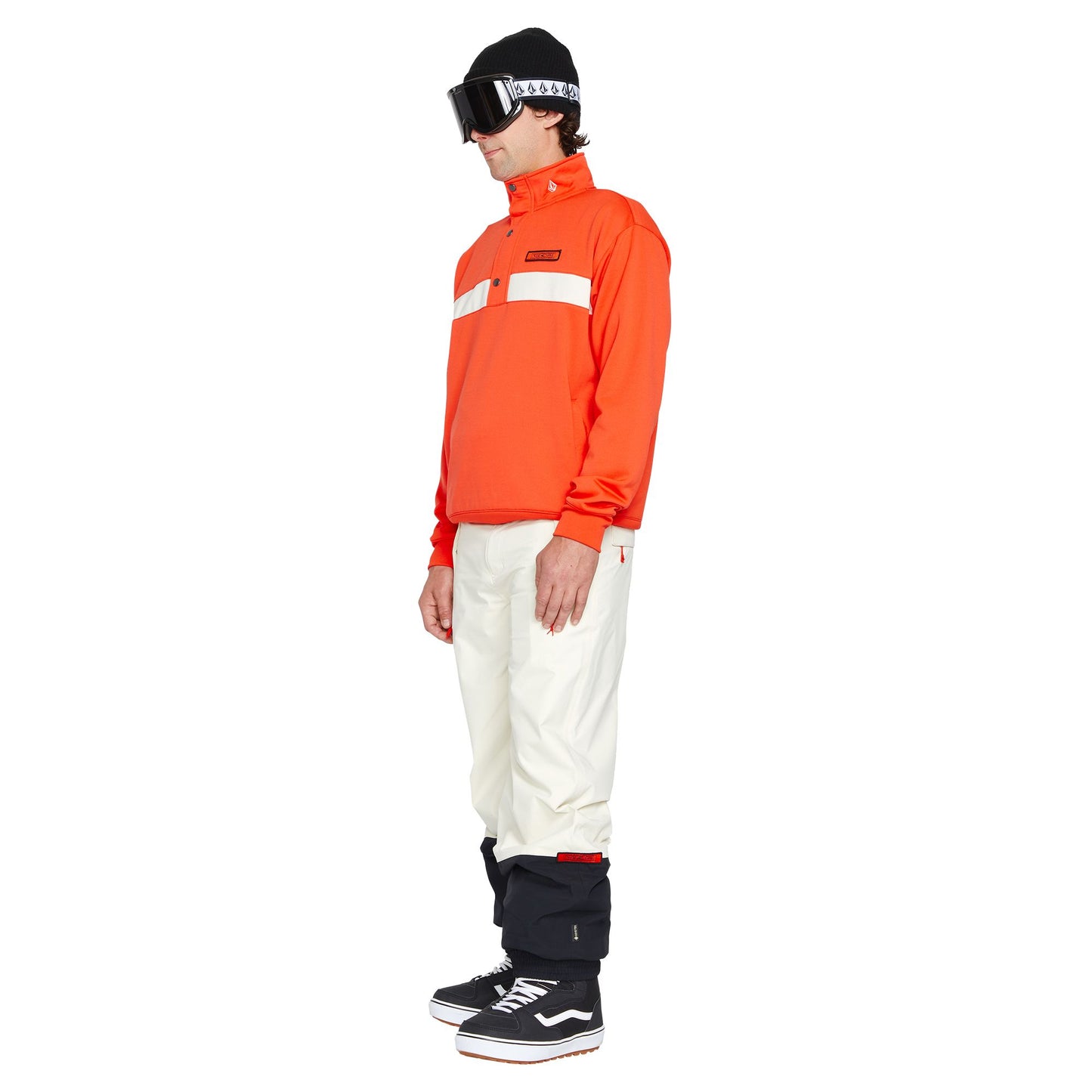 Volcom She Crew Fleece Pullover Orange Shock Sweatshirts & Hoodies