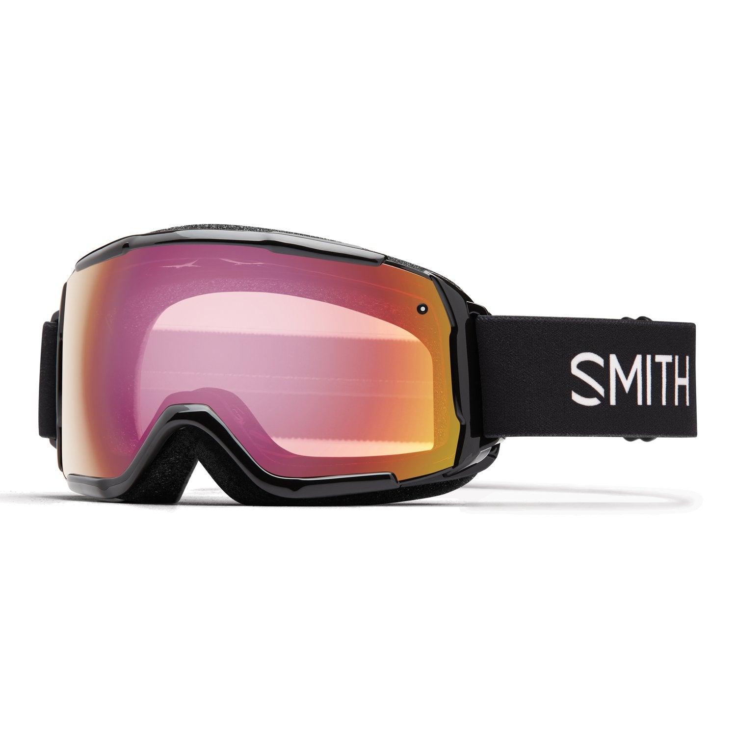 Smith Kids' Grom Snow Goggle Black / Red Sensor Mirror Snow Goggles