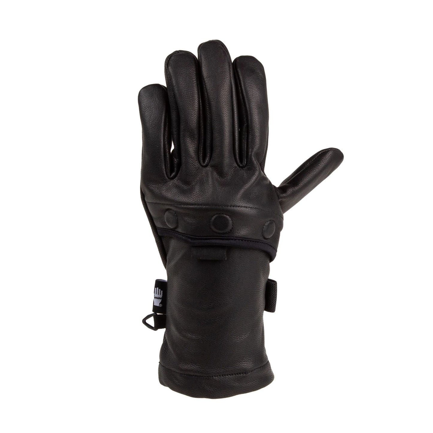Hand Out Street Gloves Black Leather Snow Gloves