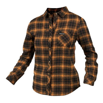 Fasthouse Women's Honey Flannel Gold Black - Fasthouse Flannels
